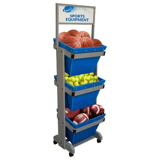 [4954] Dump Bin PLASTIC Level ADJ