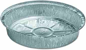 [2671] Durable Packaging 509-500 9" Round Aluminum Container