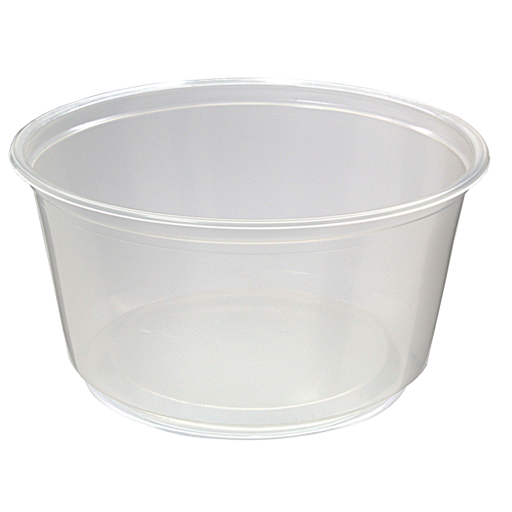 [6735] Fabri-Kal PK12S-C Round Deli Container 12 Oz Clear Polypropylene