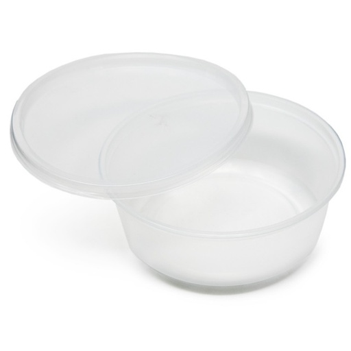 [3063] Fabri-Kal PK8S-C Round Deli Container 8 Oz Clear PP