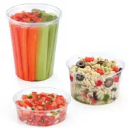 [2742] Fabri-Kal Round Deli Container Lid for RD 8 - 32 oz.
