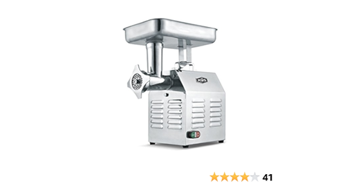 [4029] Fleetwood TC22IHD 22 Lb Stainless Steel Meat Grinder - 1.5 HP
