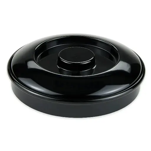 [4483] GET TS-800-BK Black Melamine Tortilla Server with Lid