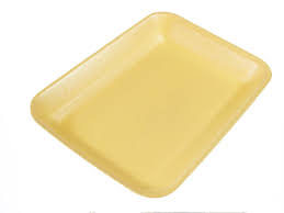 [838] Genpak 1002 #2 Supermarket Food Tray Yellow