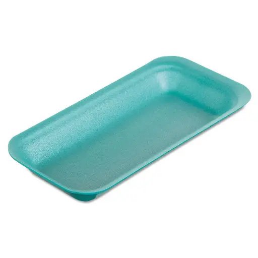 [853] Genpak 1004D #4D Supermarket Food Tray Green