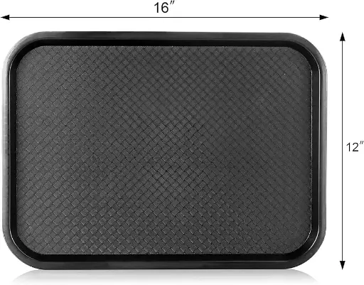 [906] Genpak 1016S #16S Supermarket Food Tray Black