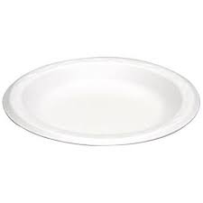 [936] Genpak 80600 6 Inch Round White Foam Plate