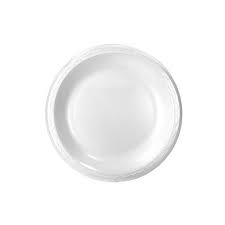 [937] Genpak 80900 9 Inch Round White Foam Plate