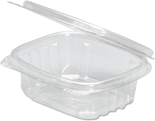 [735] Genpak AD12 12 Oz Clear Hinged Deli Container