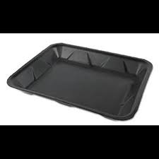 [2732] Genpak TR04P #4P Heavy Supermarket Food Tray Black