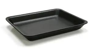 [873] Genpak TR08P #8P Heavy Supermarket Food Tray Black