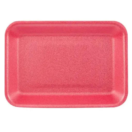 [874] Genpak TR08P #8P Heavy Supermarket Food Tray Rose