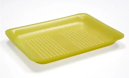 [877] Genpak TR08P #8P Heavy Supermarket Food Tray Yellow