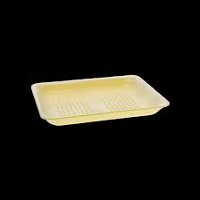 [877] Genpak TR08P #8P Heavy Supermarket Food Tray Yellow