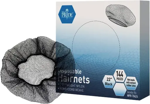 [4261] Hair Net Black 22" 144PC