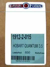 [633] Hobart Hobart Quantum/ HLX 3.5 Inch Scale Label