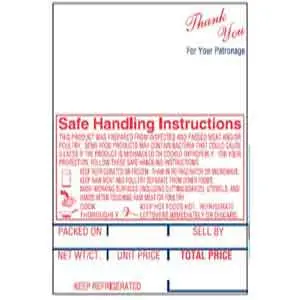 [629] Hobart SP-80/600/1500 Style K Scale Label Safe Handling Print