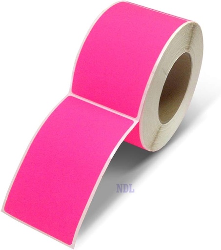 [2760] Inventory Label 3 x 4.5 Inch Pink