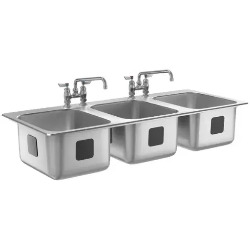 [4133] KTI CON-3-DL Sinks 3 Compartment Left