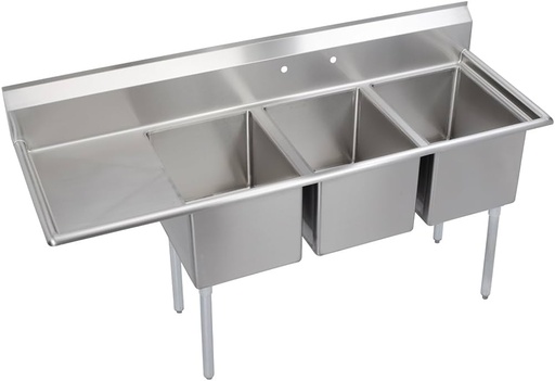 [4134] KTI CON-3-DR Sinks 3 Compartment Right