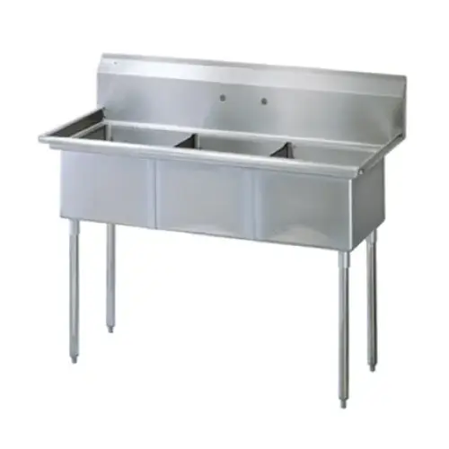 [4970] KTI ECS-3 Sink 3 Compartments 53" x 25"