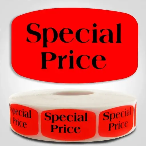 [3600] Label SPECIAL 1x2 Red 1000