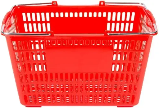 [2409] Large Shopping Basket Red