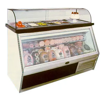 [3950] Marc Refrigeration Curved Glass Merchandiser 4'
