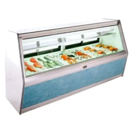 [4749] Marc Refrigeration Display Case Straight Front Glass 8'