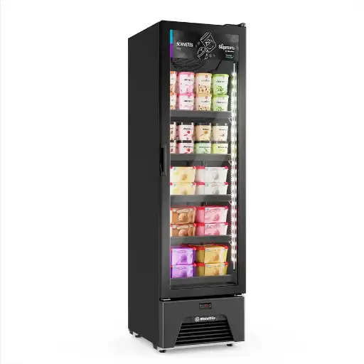 [3919] Metalfrio D368BMF Vertical Freezer 16 Cu. Ft. 3/4 HP