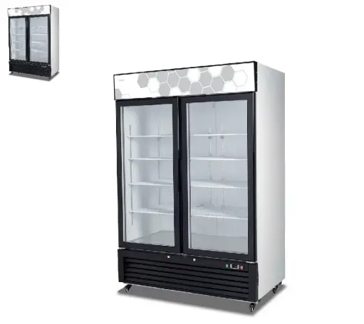[3825] Metalfrio D768BM2F Vertical Freezer 32 Cu. Ft. 1.25HP