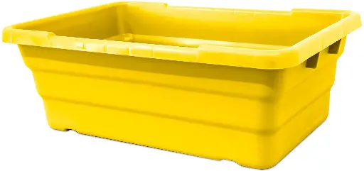 [6397] OMCAN 10940 Plastic LUG YELLOW15.5X26.5X8