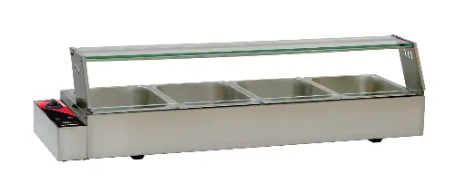 [2461] OMCAN BS-4 Portable Warmer Bain Marie with 4 Half Pans