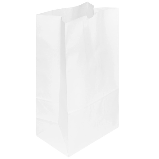 [2435] Paper Bag 20 Lb White Short