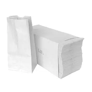[2435] Paper Bag 20 Lb White Short