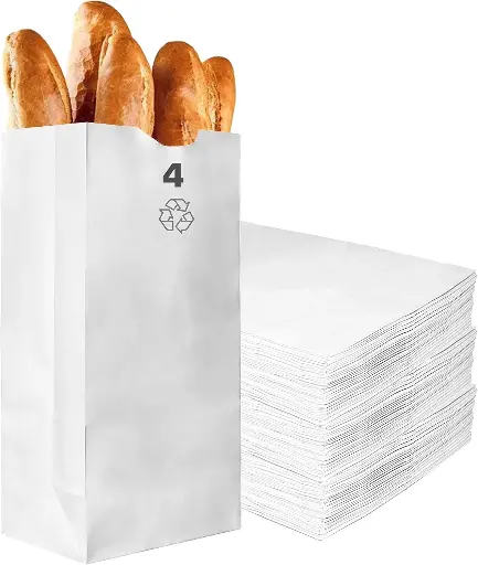 [3250] Paper Bag 4 Lb White