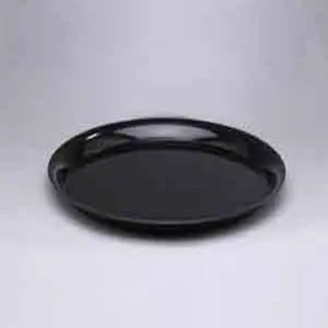 [4554] Party Platter 12" Black Round