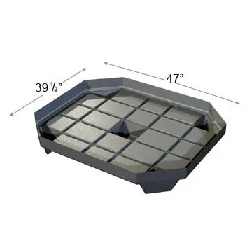 [1648] Plastic Black ABS BIN BASE