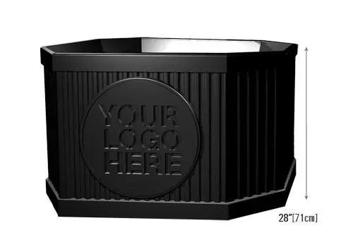 [2929] Plastic Black ABS Bin Sleeve