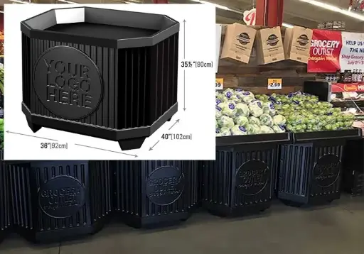 [3302] Plastic Black Abs Bin Set