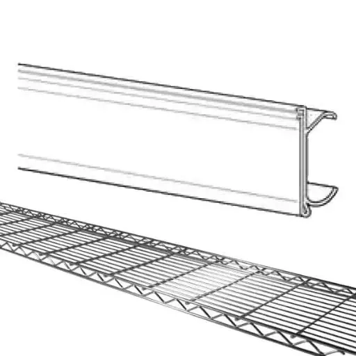 [1640] Price Grabber For Wire Shelf 1.25" x 44"