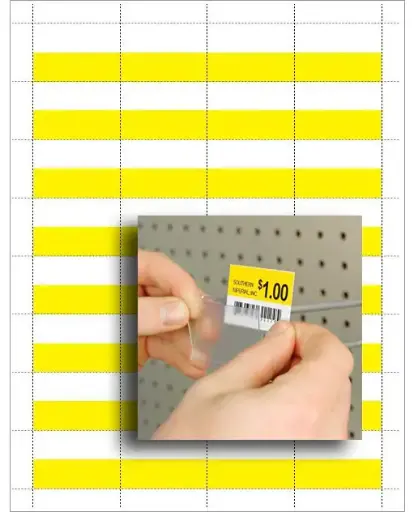 [3897] Q-tag¬ô 2 X 1 Inch White and Yellow Paper Tag