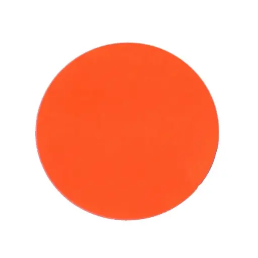 [652] Round Label Sticker 1.5" Diameter Red