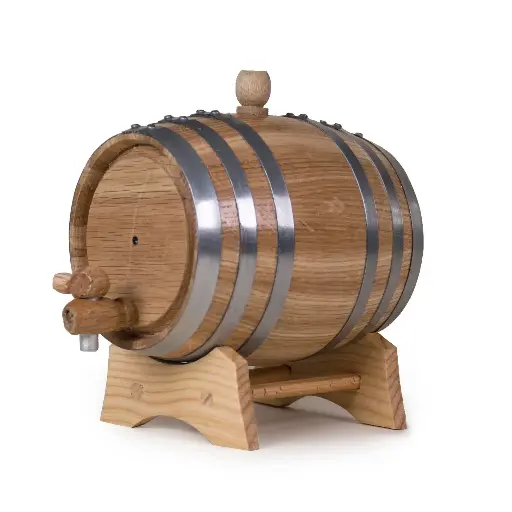 [2064] Rustic Barrel Wood 18" x 30" With Liner