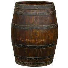 [2064] Rustic Barrel Wood 18" x 30" With Liner