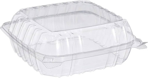 [2862] SeeShell¬Æ N40 Large Plastic Clear Hinged Container