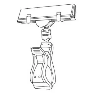 [4967] Sign Clip Swivel 4.125" x 3.125"