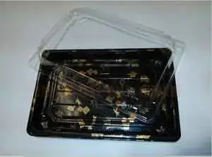 [9659] Sushi Container Large 9.25" X 5.7" Lid