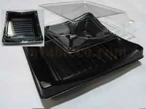 [4222] Sushi/Sashimi Tray Square 7" X 7"