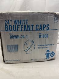 [758] The safety Zone DBWH-19-1 19 Inch White Bouffant Cap
